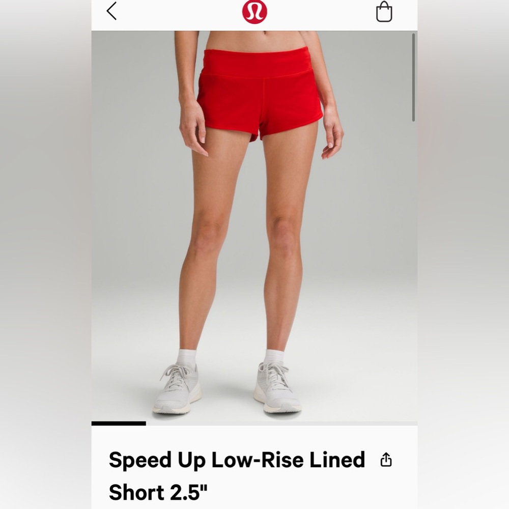 Lululemon speed up 2.5 inch shorts